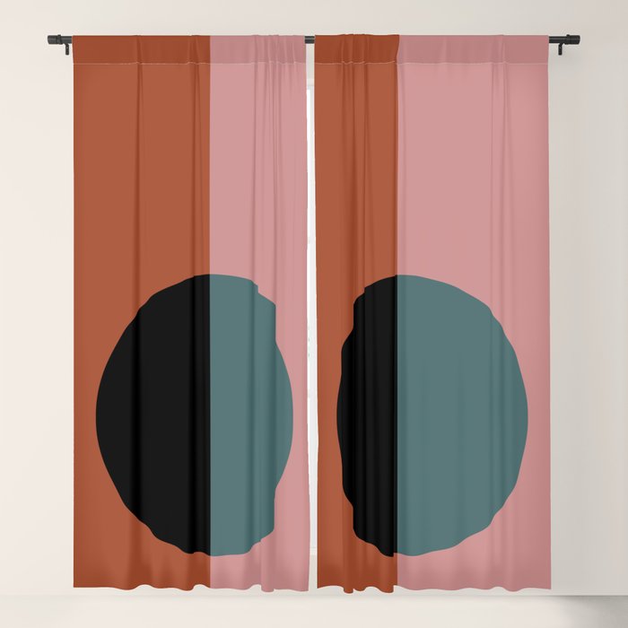 Color Block Abstract V Window Curtain Gallery Image 5