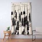 Mountain Forest Window Curtain Gallery Image 5