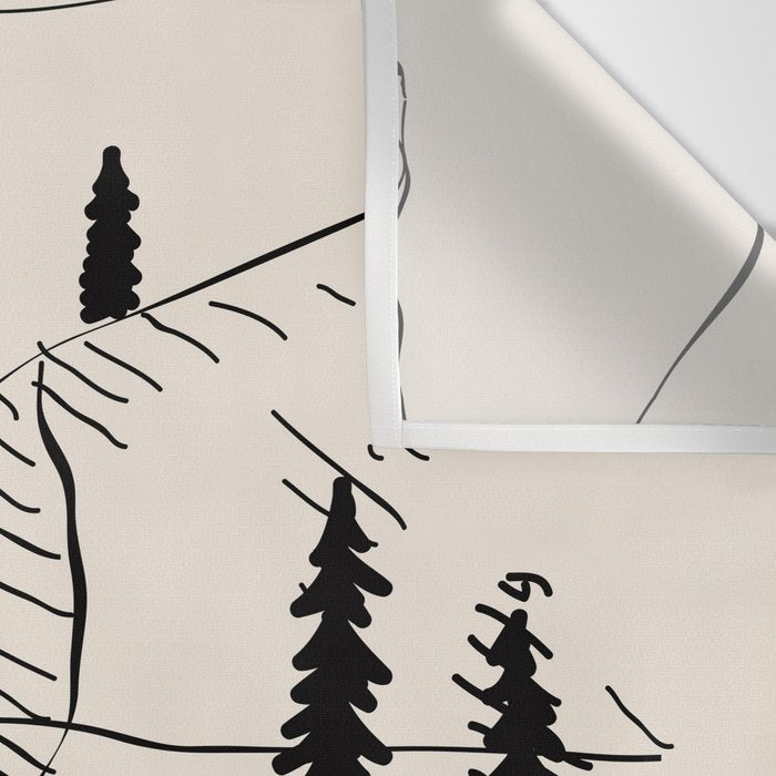 Mountain Forest Wall Tapestry Gallery Image 3