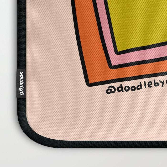 Leo Doodle Letters Laptop Sleeve Gallery Image 3