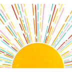Retro Sunburst: Rainbow Edition Coffee Mug Gallery Image 2