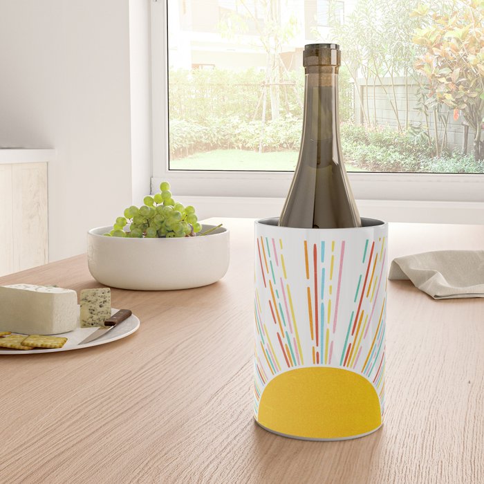 Retro Sunburst: Rainbow Edition Wine Chiller Gallery Image 4