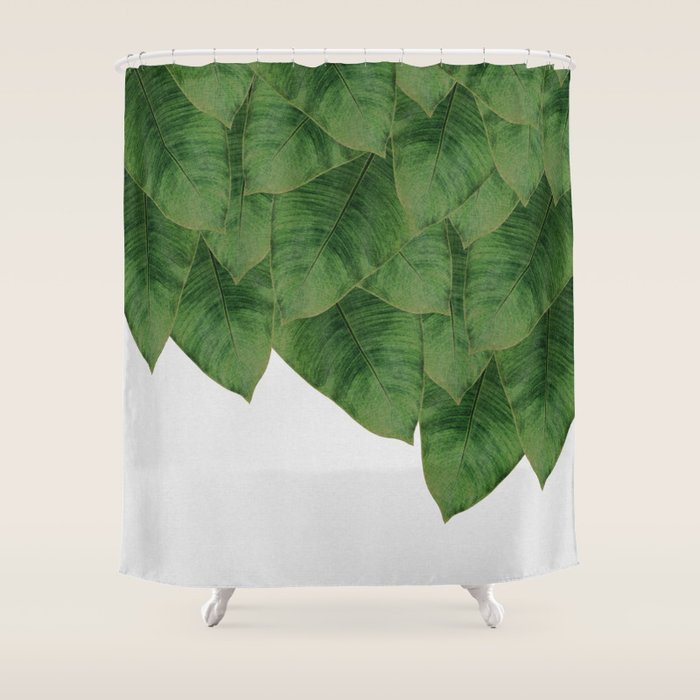 Banana Leaf III Shower Curtain Gallery Image 1