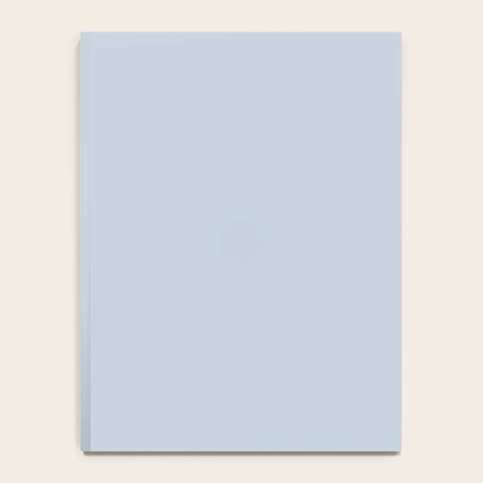 Light Periwinkle pale pastel shade of dried blue flower solid color modern abstract pattern  Notebook Gallery Image 4