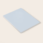 Light Periwinkle pale pastel shade of dried blue flower solid color modern abstract pattern  Notebook Gallery Image 3