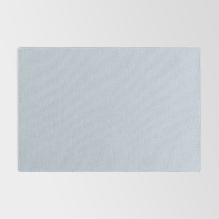 Light Periwinkle pale pastel shade of dried blue flower solid color modern abstract pattern  Rug Gallery Image 2