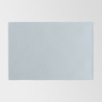 Light Periwinkle pale pastel shade of dried blue flower solid color modern abstract pattern  Rug Gallery Image 2