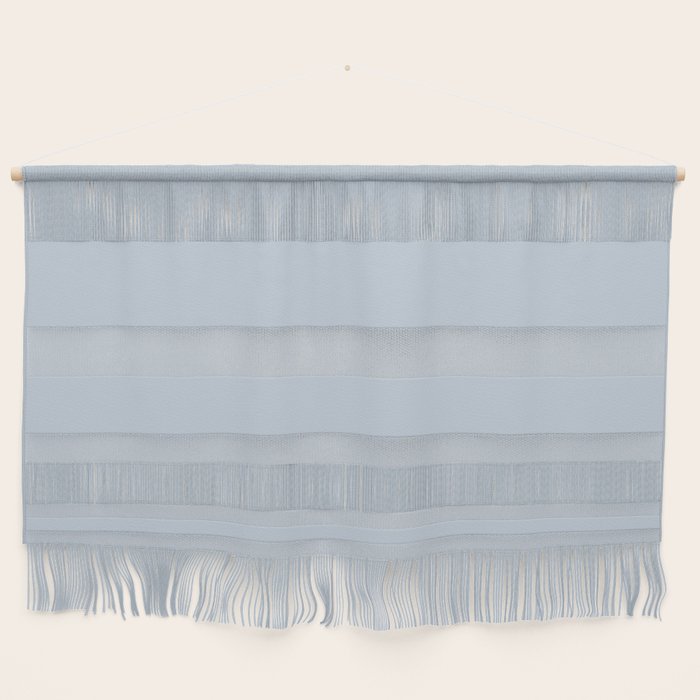 Light Periwinkle pale pastel shade of dried blue flower solid color modern abstract pattern  Wall Hanging Gallery Image 1