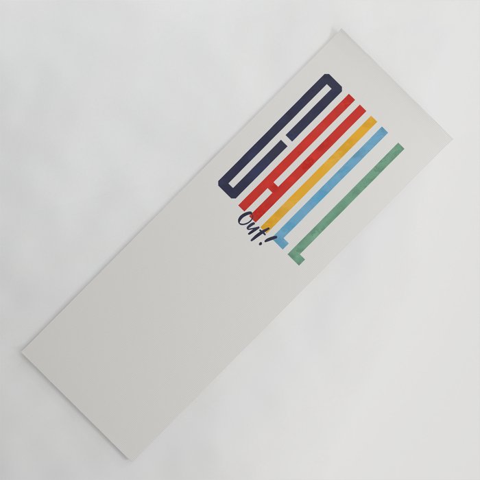 CHILL OUT! modern type Yoga Mat Gallery Image 1