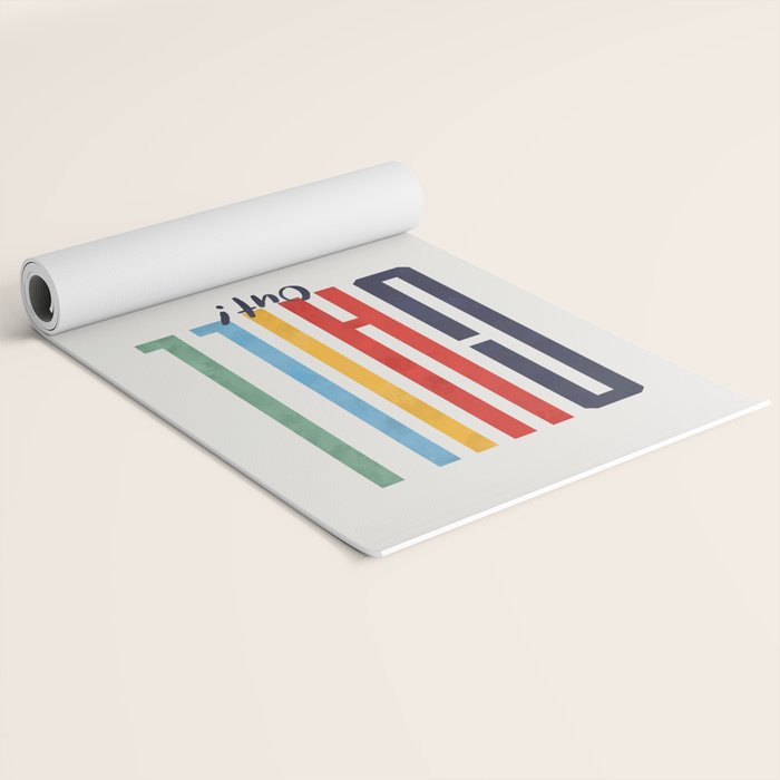 CHILL OUT! modern type Yoga Mat Gallery Image 2