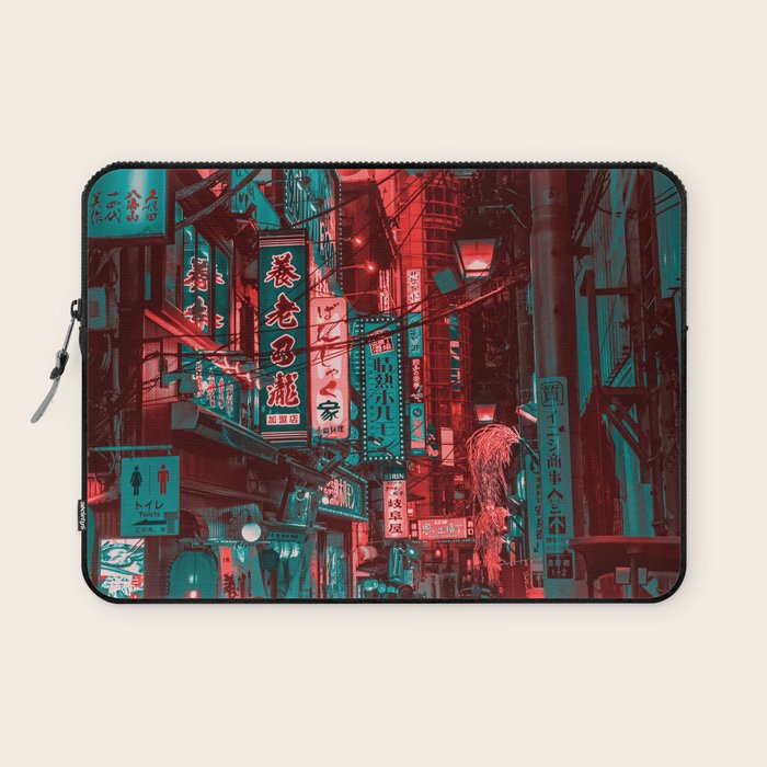 Anime Japan Street Laptop Sleeve Gallery Image 1