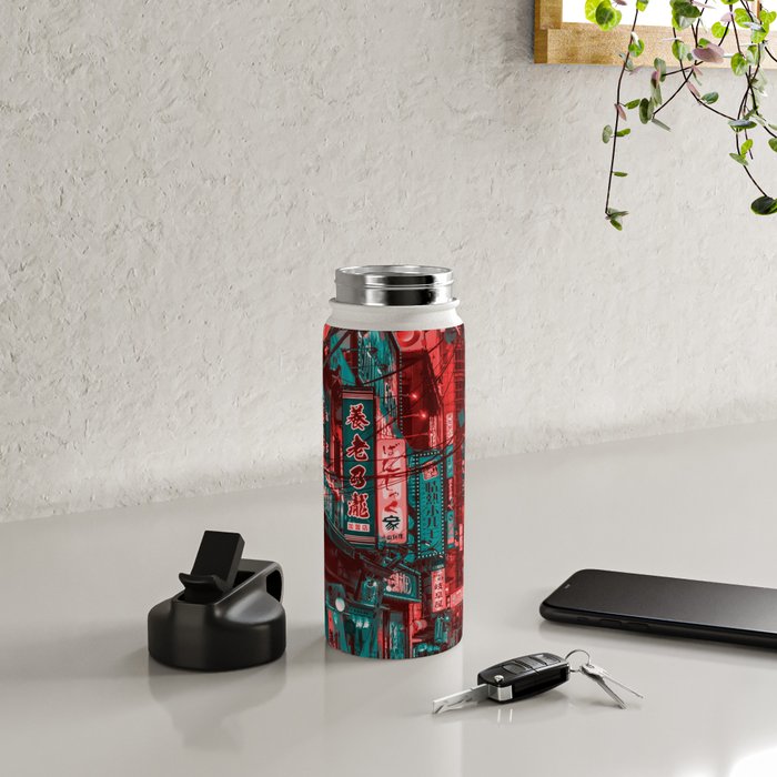 Anime Japan Street Water Bottle Gallery Image 4