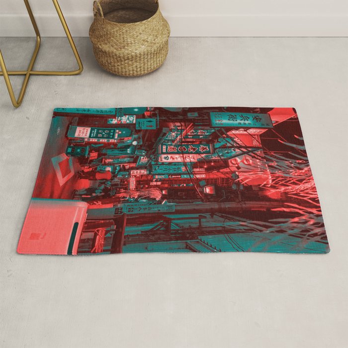 Anime Japan Street Rug Gallery Image 1