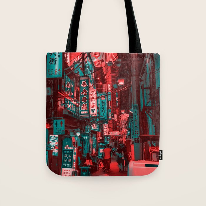 Anime Japan Street Tote Bag Gallery Image 1