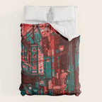 Anime Japan Street Duvet Cover Gallery Image 6