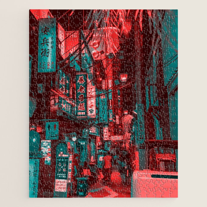 Anime Japan Street Jigsaw Puzzle Gallery Image 1