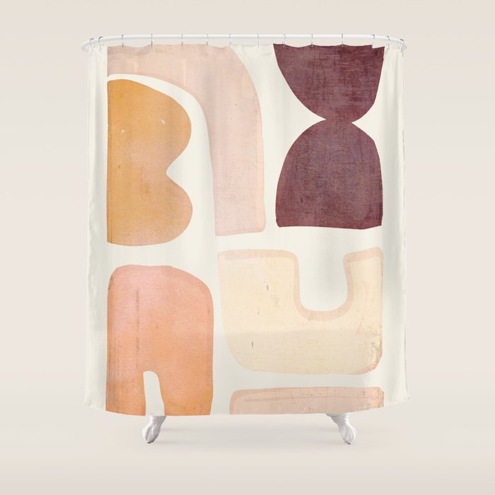 Minimal Shapes 5 Shower Curtain Gallery Image 1