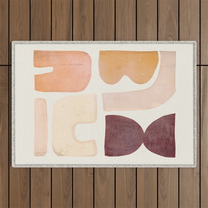 Minimal Shapes 5 Outdoor Rug Gallery Image 1