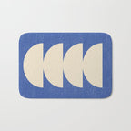 Half Circle 3 - Blue Texture Bath Mat Gallery Image 1