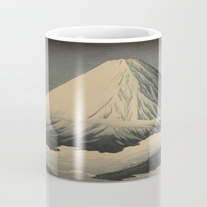 Shotei Takahashi Four Seasons of Mount Fuji Near Omuro Kawase Hasui Japanese Woodblock Print Coffee Mug Gallery Image 4