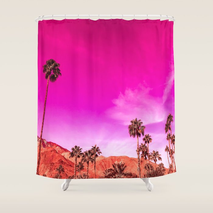 Palm Springs Rush Hour Shower Curtain Gallery Image 1