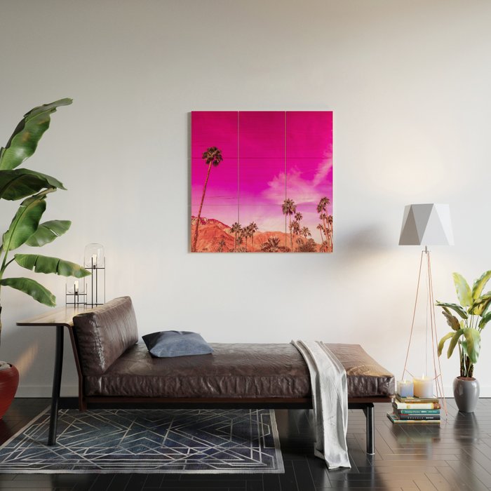 Palm Springs Rush Hour Wood Wall Art Gallery Image 2