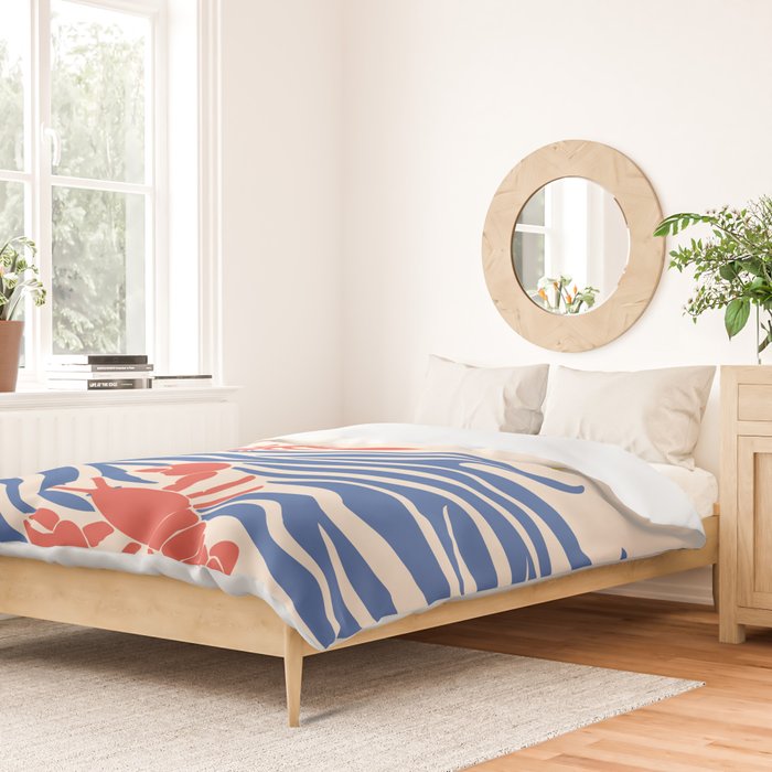 Lobsters Frolicking in the Ocean Waves Duvet Cover Gallery Image 2