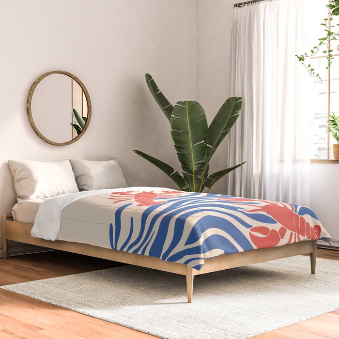 Lobsters Frolicking in the Ocean Waves Comforter Gallery Image 2