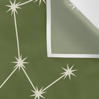 Taurus Zodiac Star Constellation Line Art Olive Green Wall Tapestry Gallery Image 3