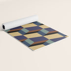 Cuboid Geometric Abstract Shapes Pattern XVII Yoga Mat Gallery Image 2