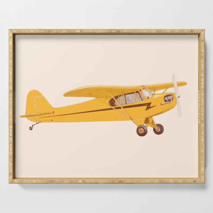 Little Yellow Plane Serving Tray Gallery Image 1