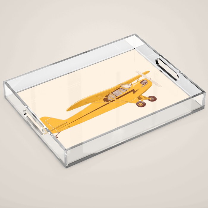 Little Yellow Plane Acrylic Tray Gallery Image 1