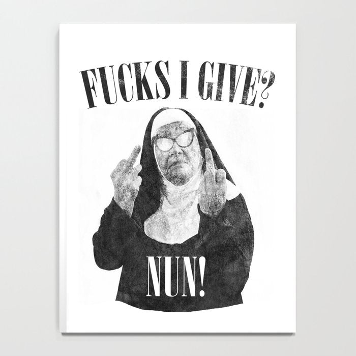 Funny Fucks I Give, Nun Saying Notebook Gallery Image 4