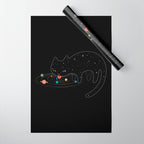 Cat Landscape 117: Catstronomy Wrapping Paper Gallery Image 1