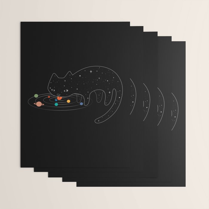 Cat Landscape 117: Catstronomy Wrapping Paper Gallery Image 3