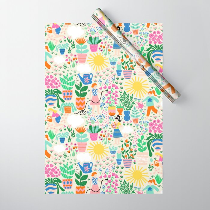 The Love Of Gardening Wrapping Paper Gallery Image 1