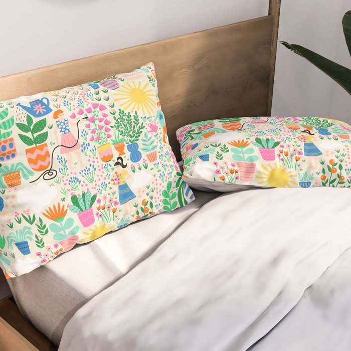 The Love Of Gardening Pillow Sham Gallery Image 2