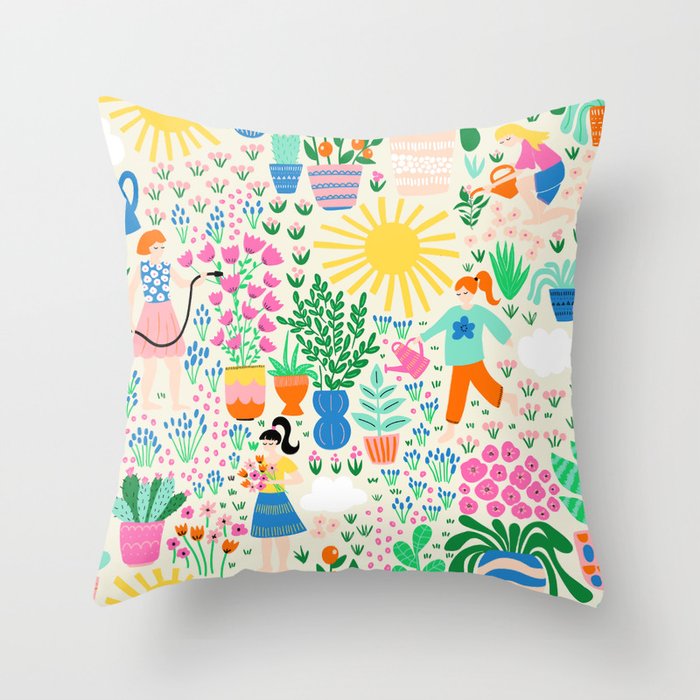 The Love Of Gardening Throw Pillow Gallery Image 6