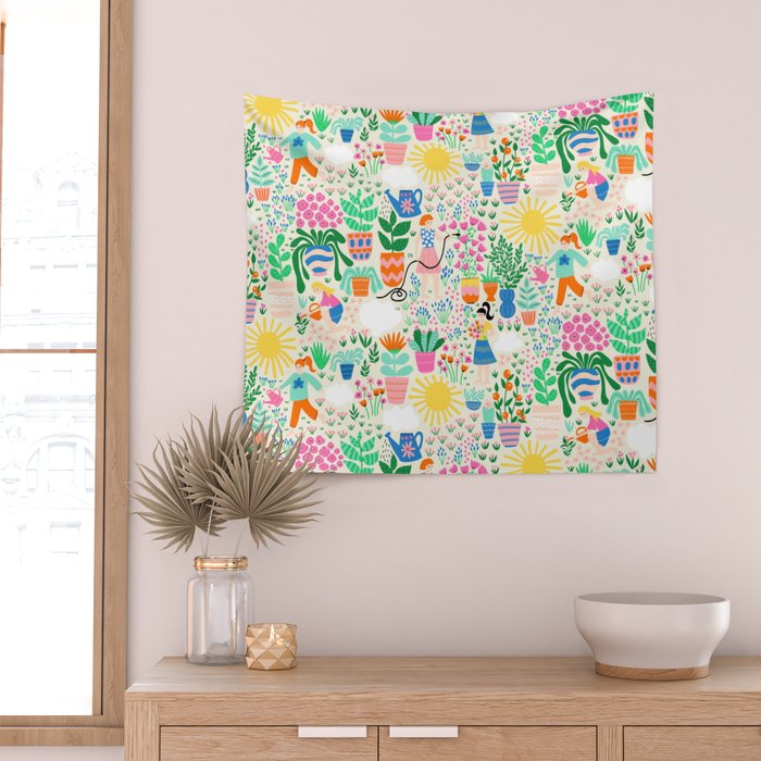 The Love Of Gardening Wall Tapestry Gallery Image 2