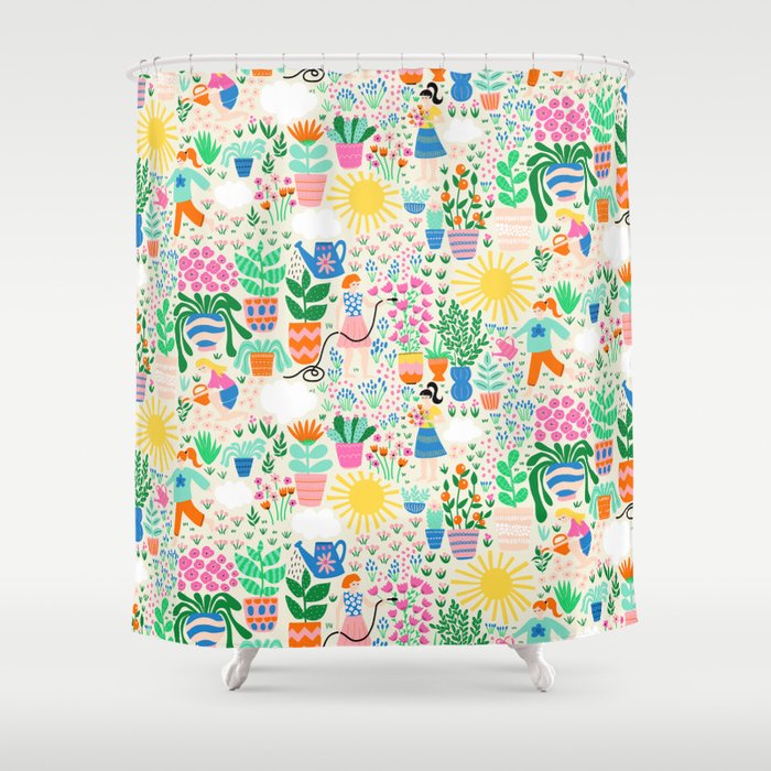 The Love Of Gardening Shower Curtain Gallery Image 1