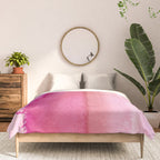 Modern abstract blush pink watercolor paint pattern Comforter Gallery Image 3