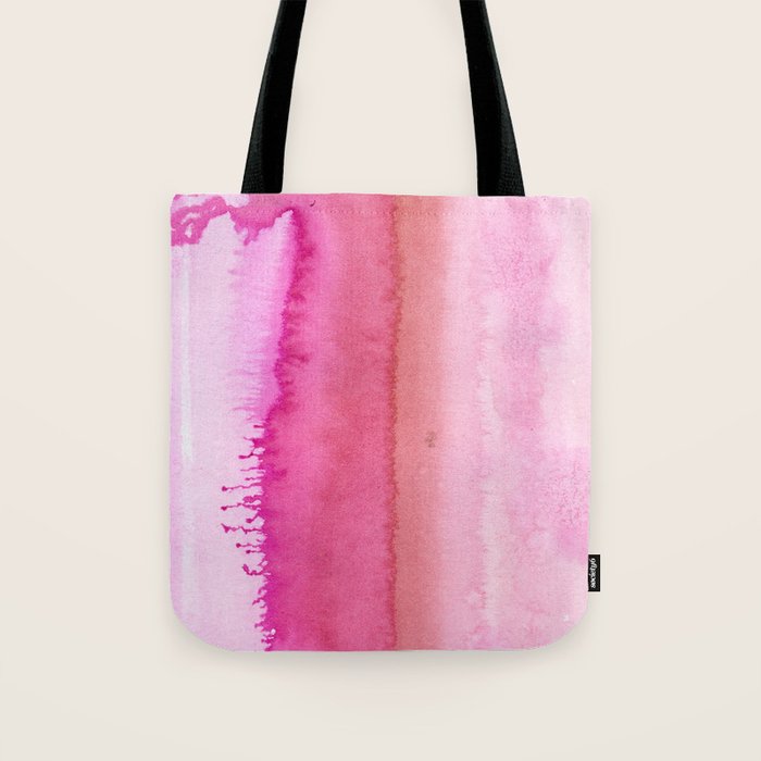Modern abstract blush pink watercolor paint pattern Tote Bag Gallery Image 1