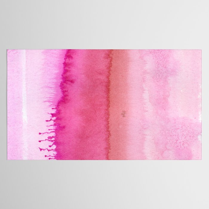Modern abstract blush pink watercolor paint pattern Tablecloth Gallery Image 2