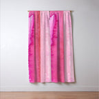Modern abstract blush pink watercolor paint pattern Window Curtain Gallery Image 3