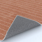 stitched stripes - ginger Rug Gallery Image 4