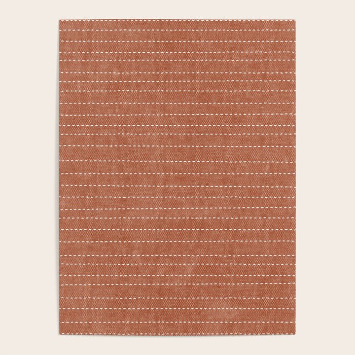 stitched stripes - ginger Poster Gallery Image 4