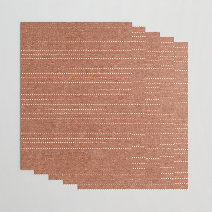 stitched stripes - ginger Wrapping Paper Gallery Image 3