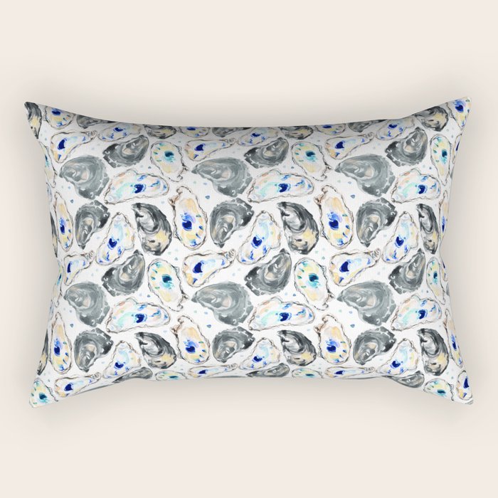 Coastal Oysters Rectangular Pillow Gallery Image 2