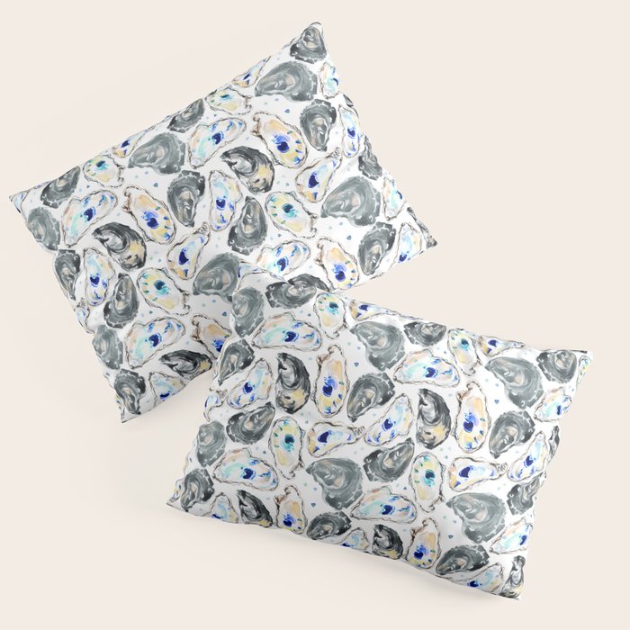 Coastal Oysters Pillow Sham Gallery Image 3