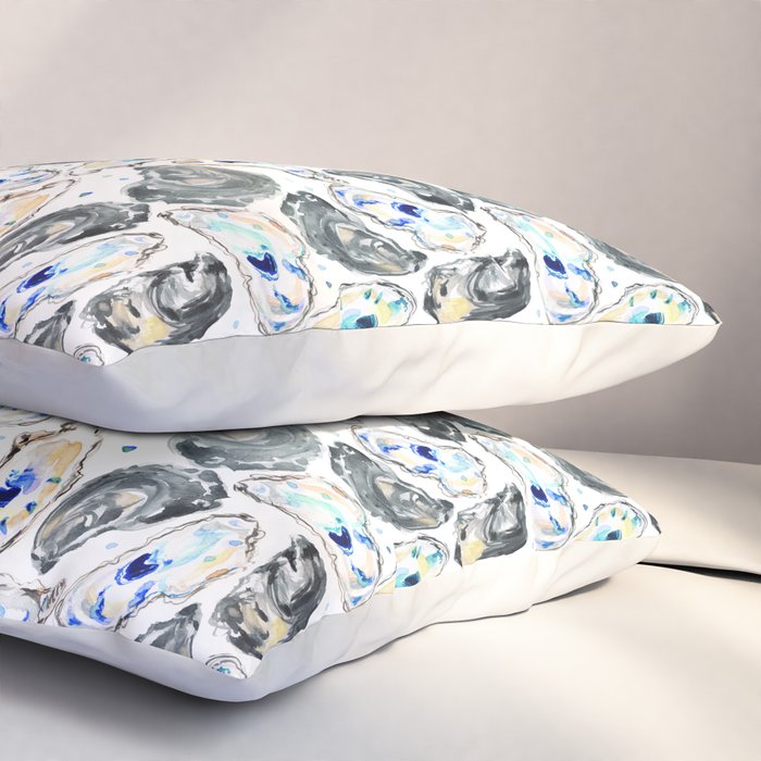 Coastal Oysters Pillow Sham Gallery Image 3